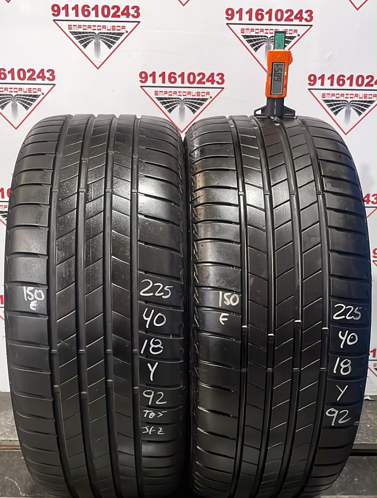 BRIDGESTONE TURANZA T002 USADO  225/40 R18 92 Y